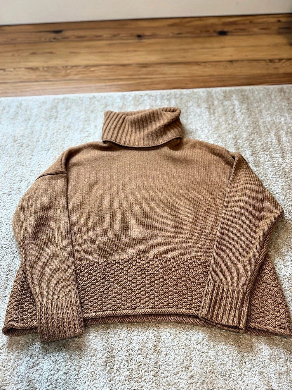 Madewell Sadler Turtleneck Sweater Brown XXS